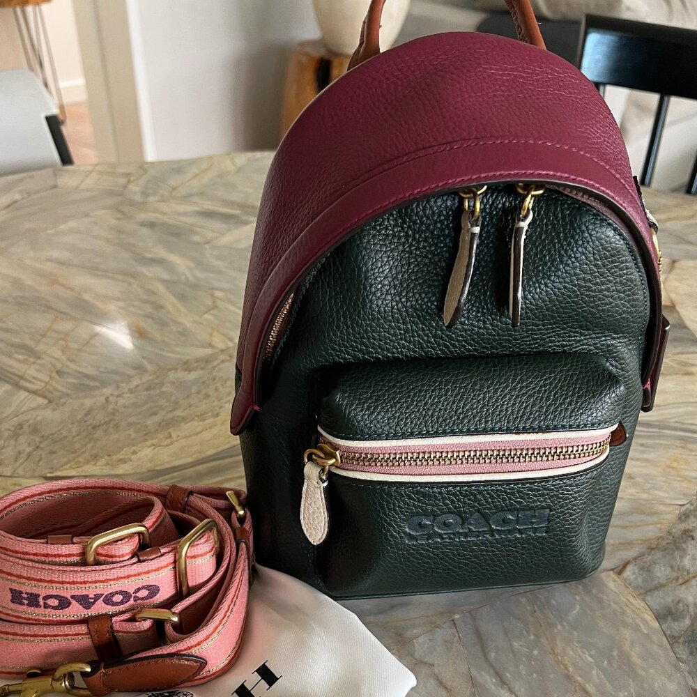 Coach Charter Backpack 18 Colorblock